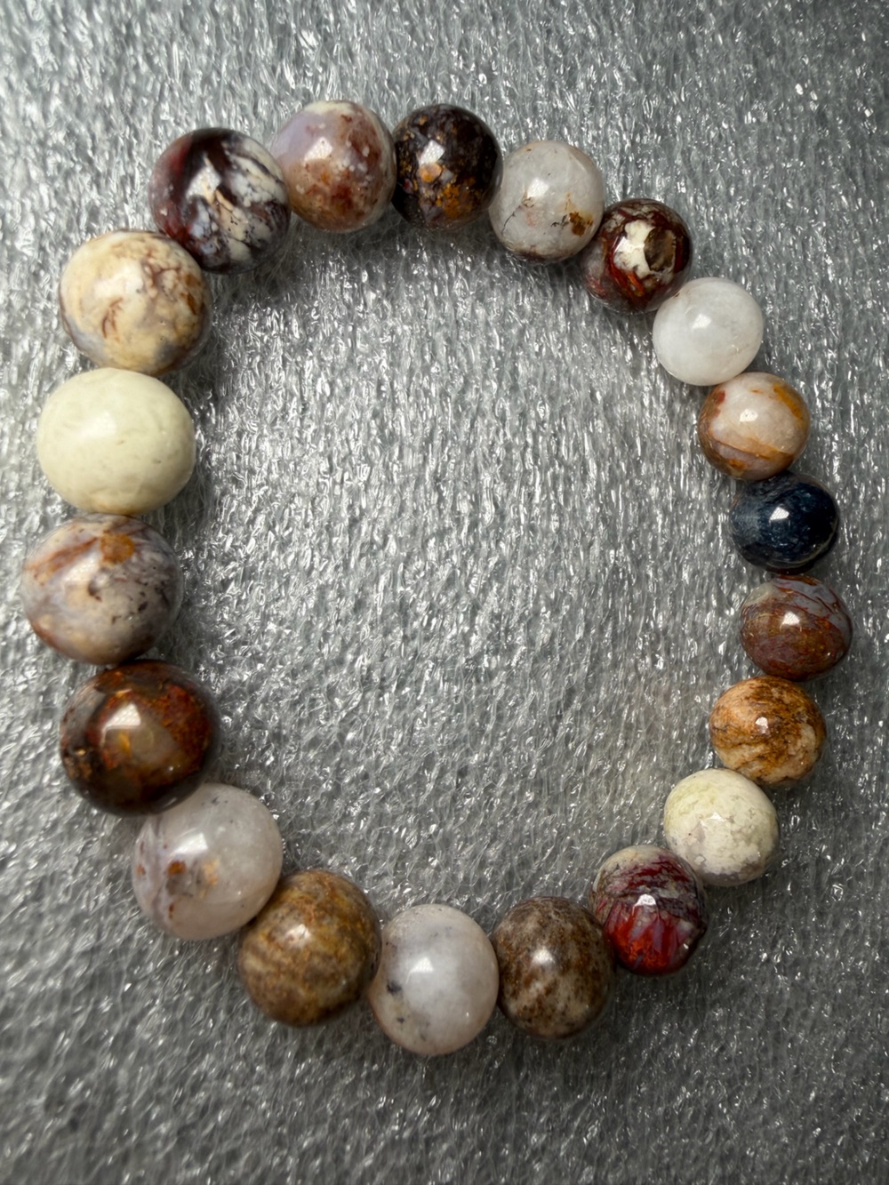 Beautiful 10MM Earthy Pietersite Natural Crystal Bracelet